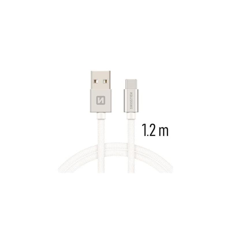 KABELL SWISSTEN USB C 1.2M SILVER