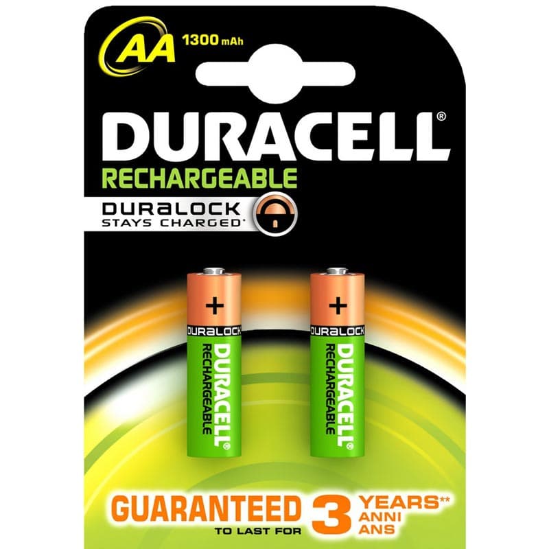 BATERI DURACELL AA*2 RIKARIKUESHME 1300 MAH