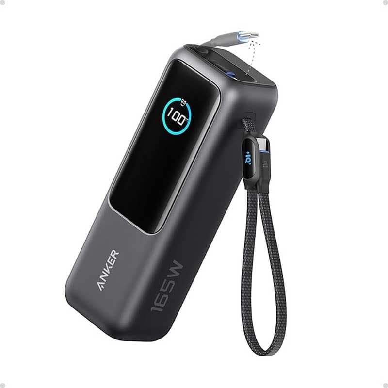 POWERBANK ANKER 25K 165W KABELL USB-C