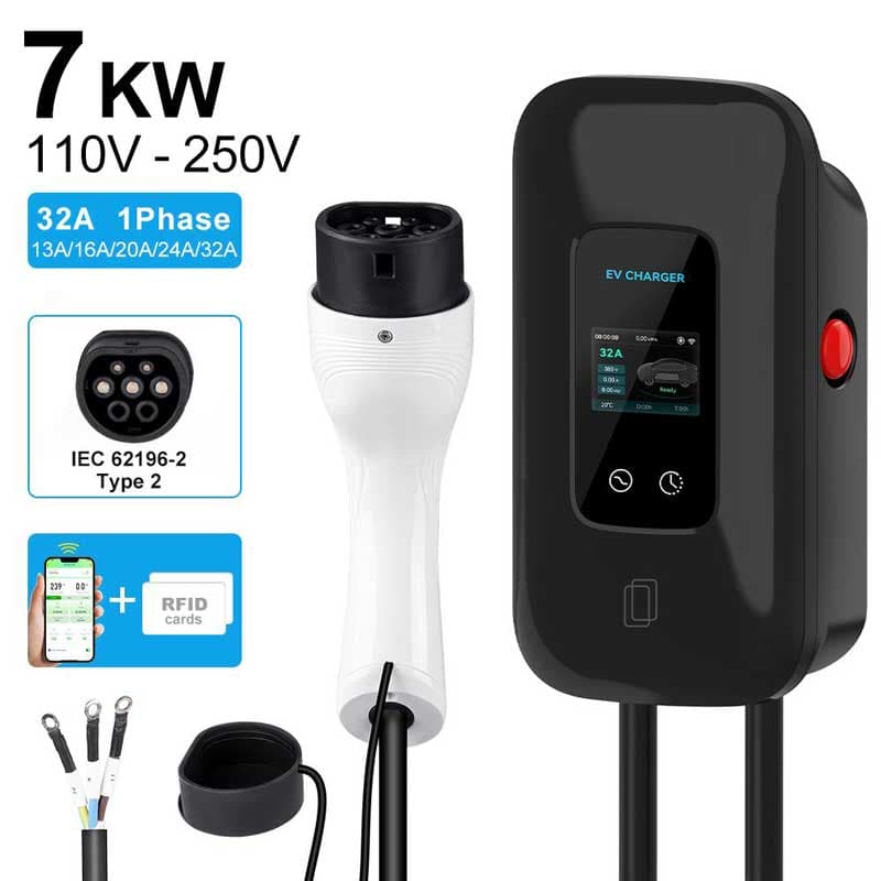 WALL MOUNTED EV CHARGER TYPE2 (EUROPE)