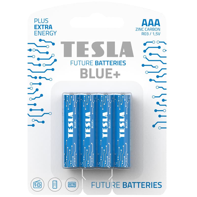 BATERI TESLA AAA BLUE *4