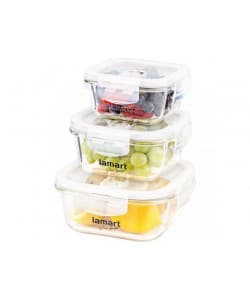 KONTENITOR QELQI PER FRIGORIFER LAMART LT6012 3CP (320ML, 520ML, 800ML)