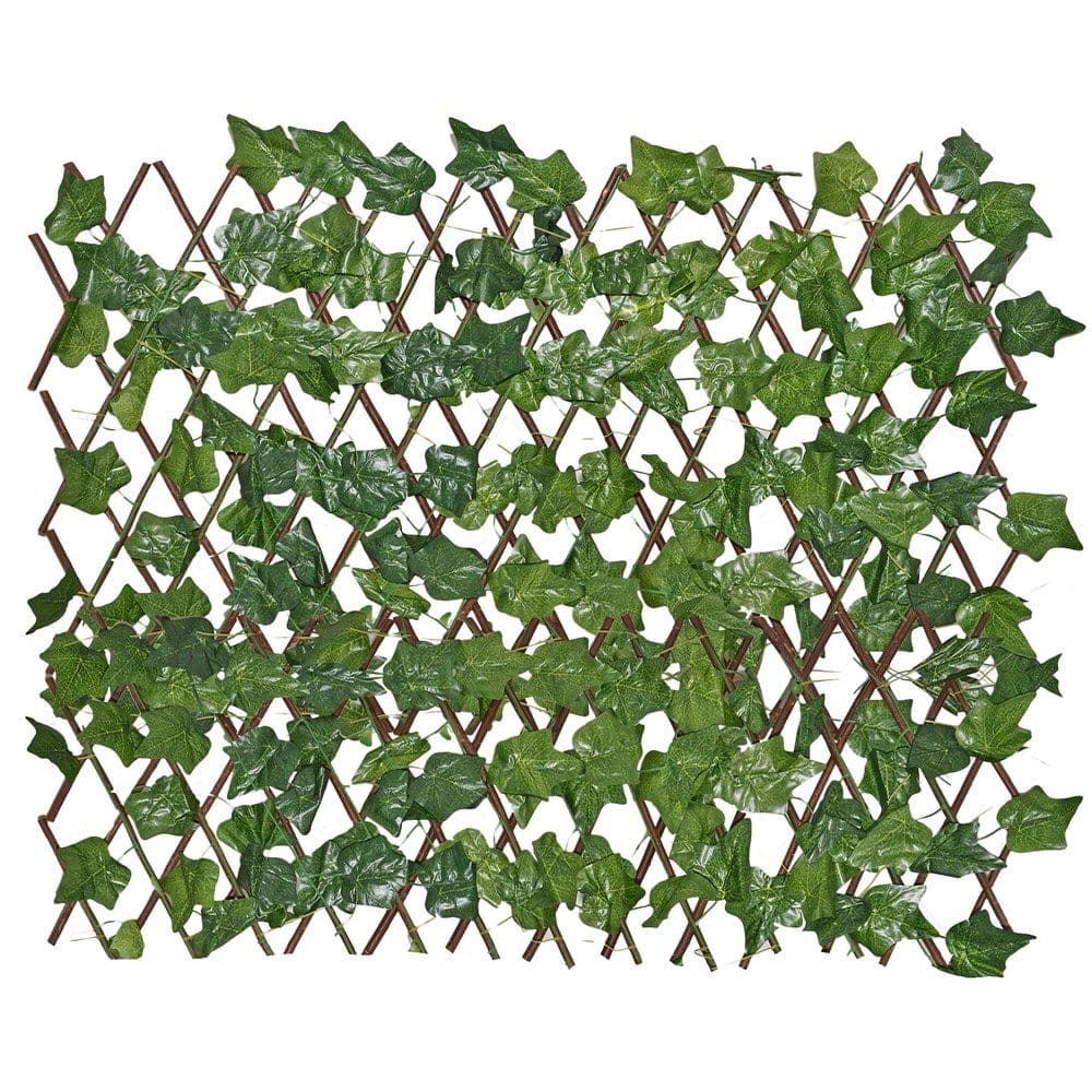 Gardh firzamonik bamboo me gjethe artificale, Giardino, 245x85 cm, ngjyra jeshile