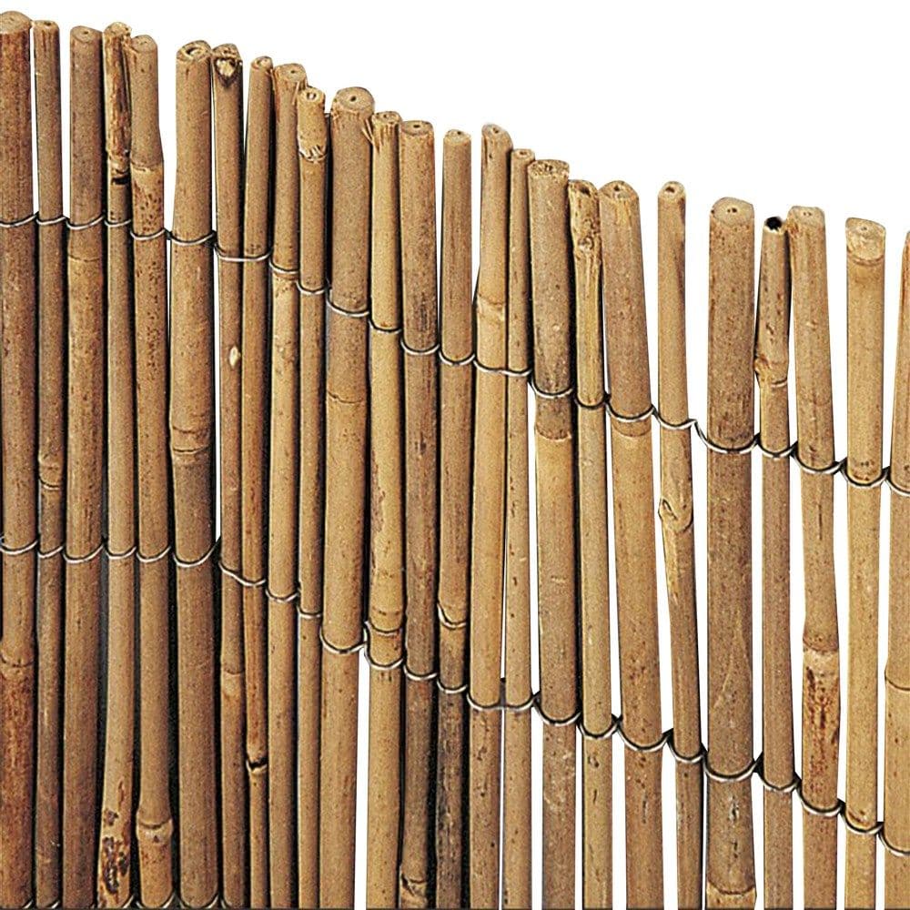 Gardh rrethues, bambu natyrale, Ø 0.8-1.0/150x300 cm