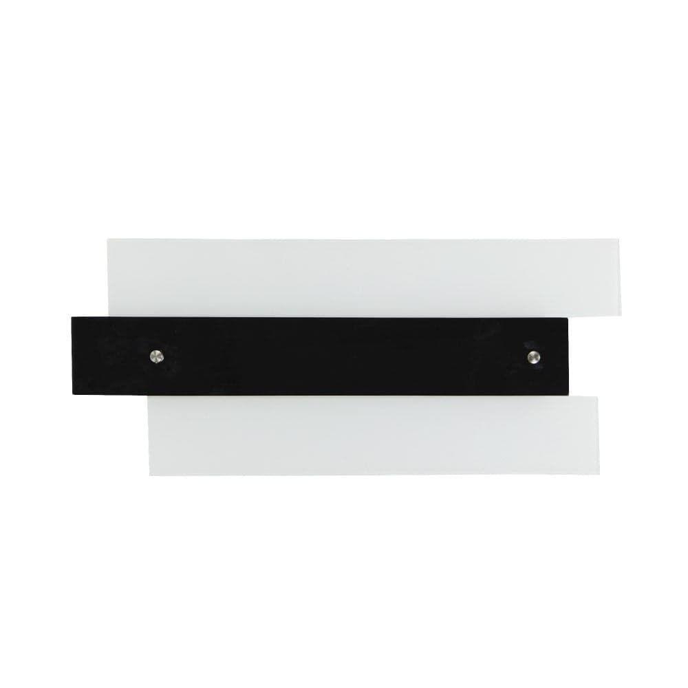 Ndriçues muri, E27, 1x40W, xham i bardhë dhe xham i zi, nikel- satini