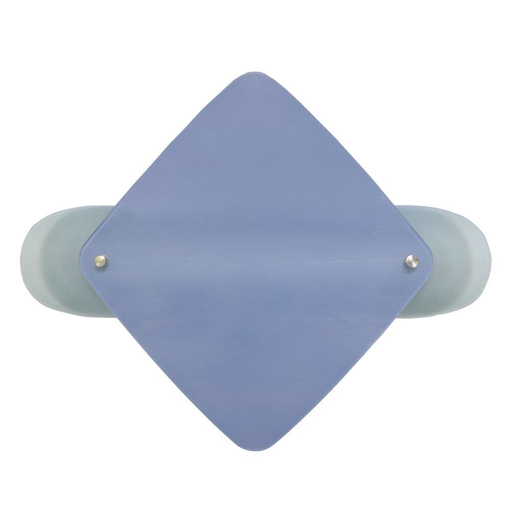Ndricues tavani G9-2x40W.40xH21cm/Xham me kokriza rere ngjyre blu,nikel satini