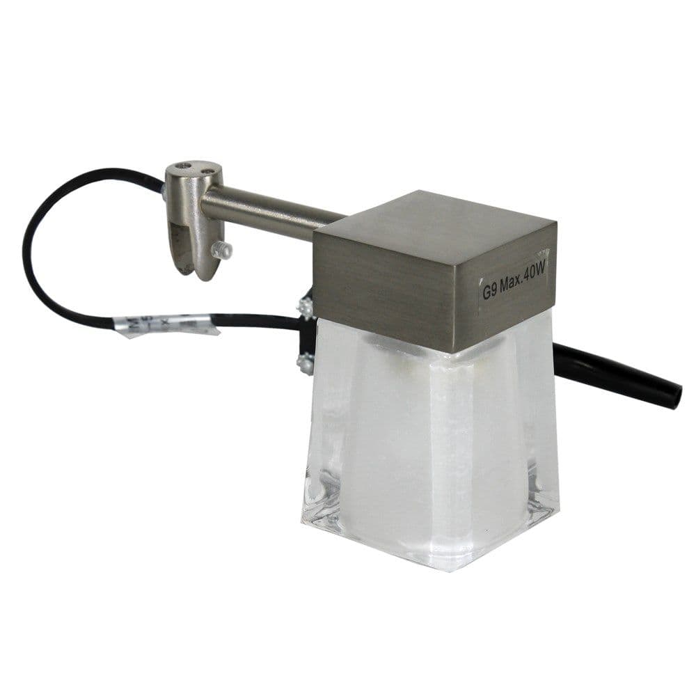 Ndricues pasqyre, G9 1x40w, krom satini, IP23