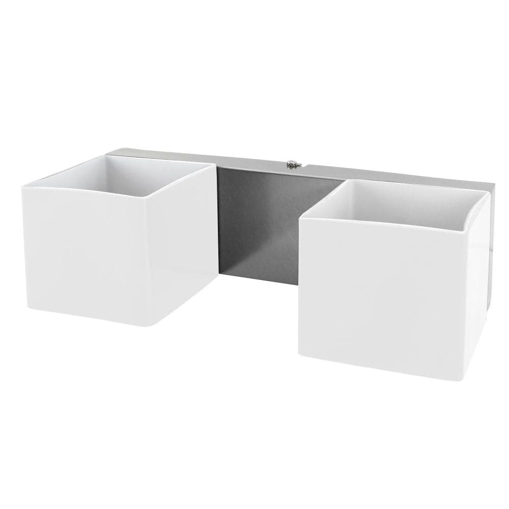 Ndricues muri dysh xhami i bardh.G9 2X40W Llampat te perfshira