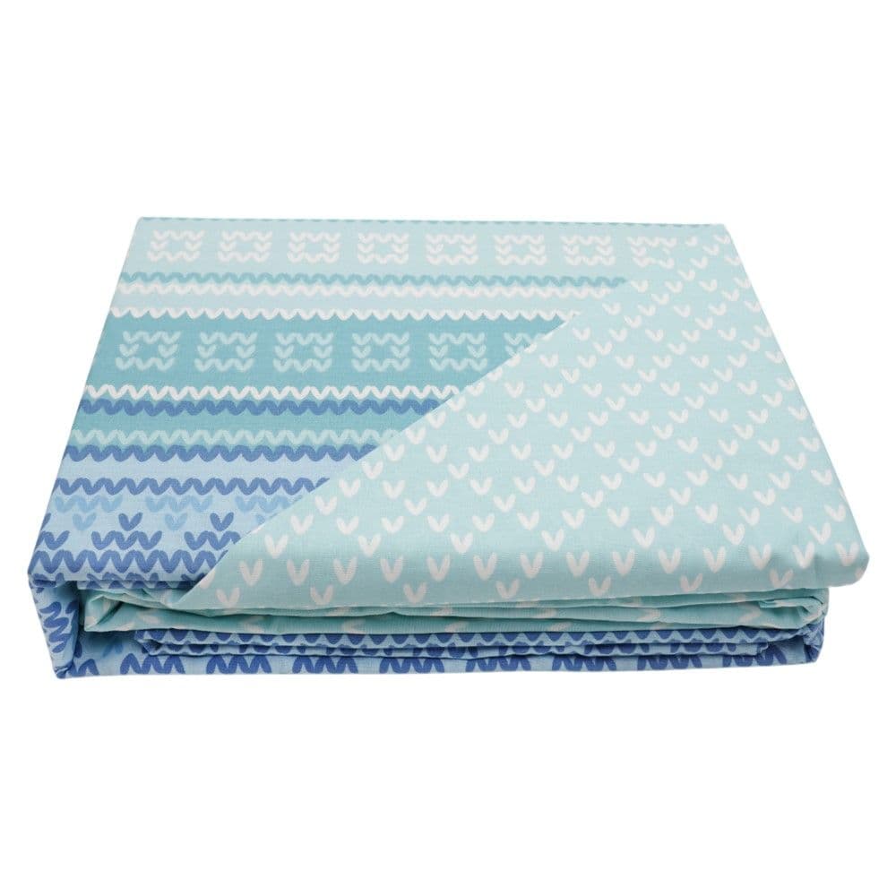 Çarçaf set, tek, zarf, pambuk, blu, 160x240 cm; 90x190+25 cm; 50x80 cm(x1)