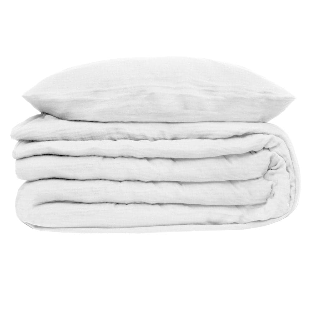 Çarçaf set, Cybele, pambuk, e bardhë, 240x220 cm; 65x65 cm (x2)