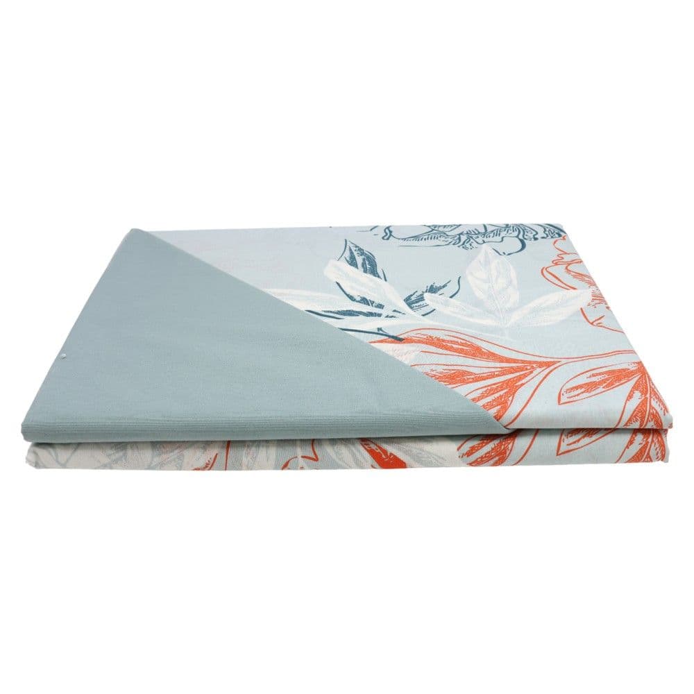 Çarçaf set, tek, pambuk, bojëqiell/portokalli, 165x240 cm; 90x190+ 25 cm; 50x80 cm (x1)