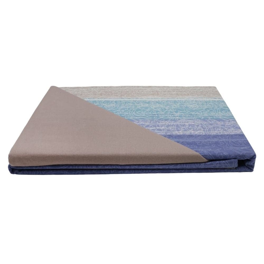Carcaf set, tek, fanellate, lejla/blu/portokalli, 160x240 cm (x1); 90x190+ 25 cm (me llastik); (x1), 50x80 cm (x1)