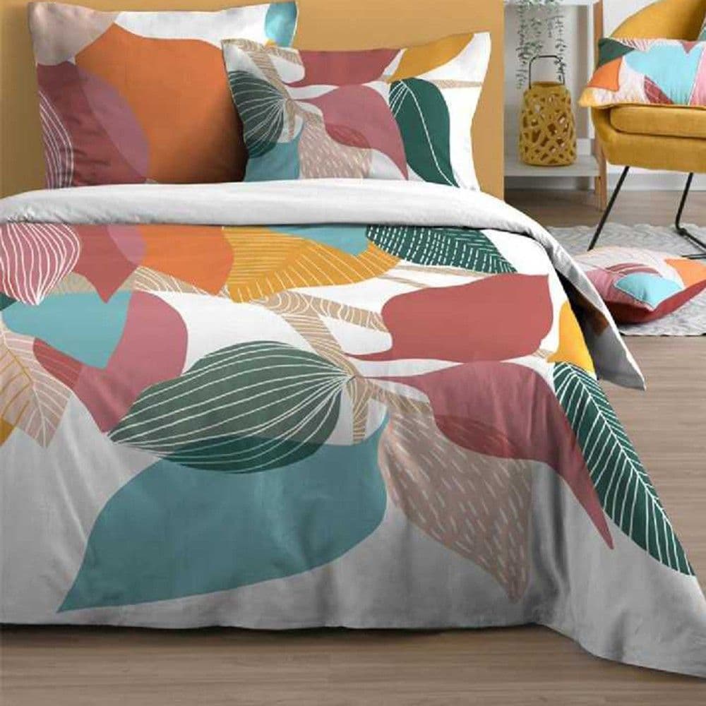 Çarçaf set, dopjo, pambuk, shumëngjyrësh, 240x220 cm;63x63 cm(x2)