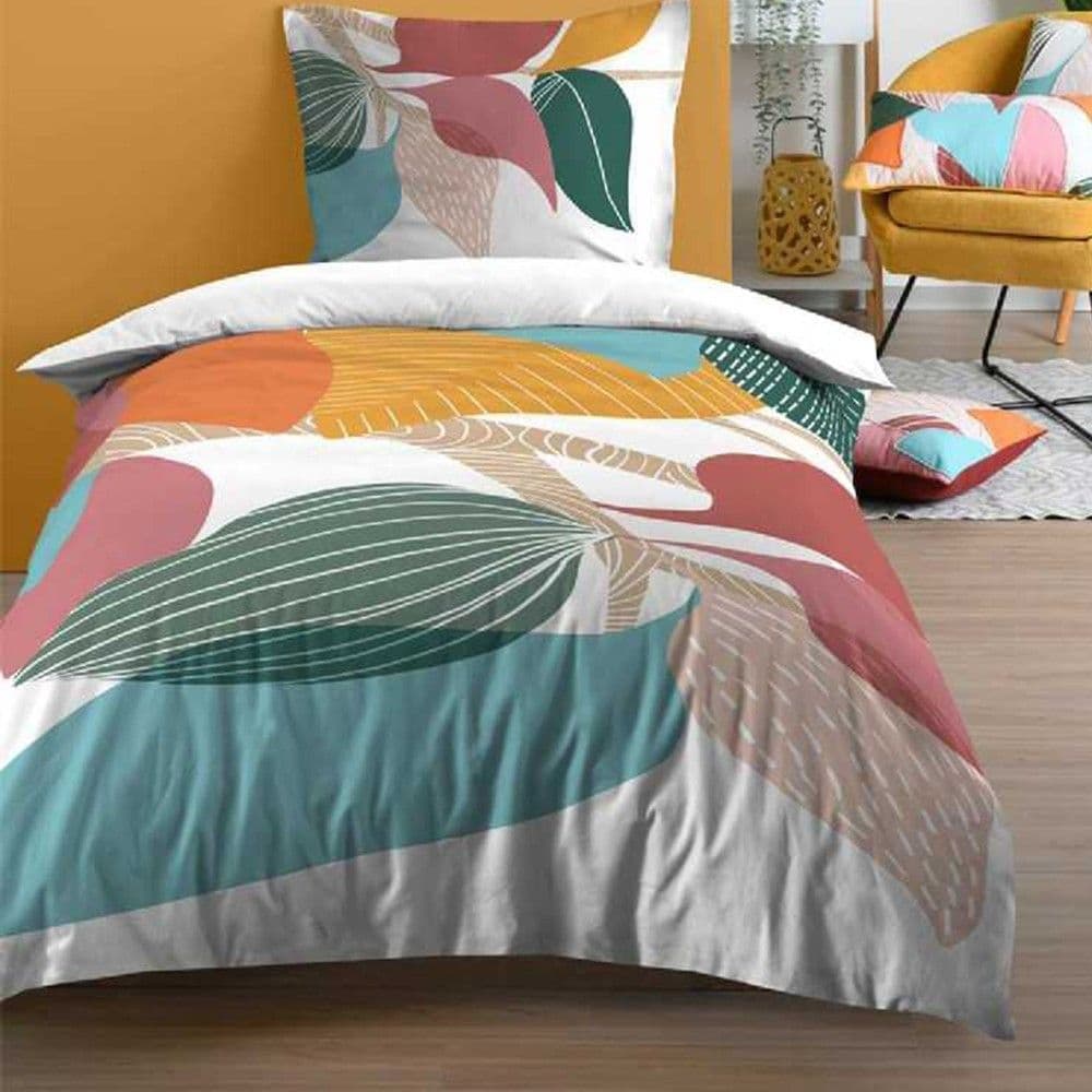 Çarçaf set, tek, pambuk, shumëngjyrësh, 140x200 cm;63x63 cm(x1)