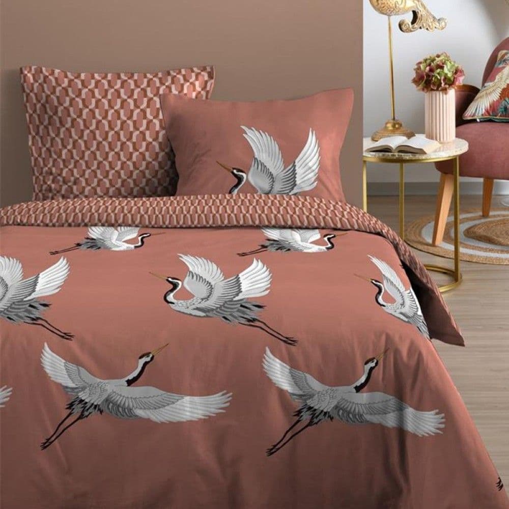 Çarçaf set, Marsala, dopjo, pambuk, shumëngjyrësh, 260x240 cm;63x63 cm(x2)