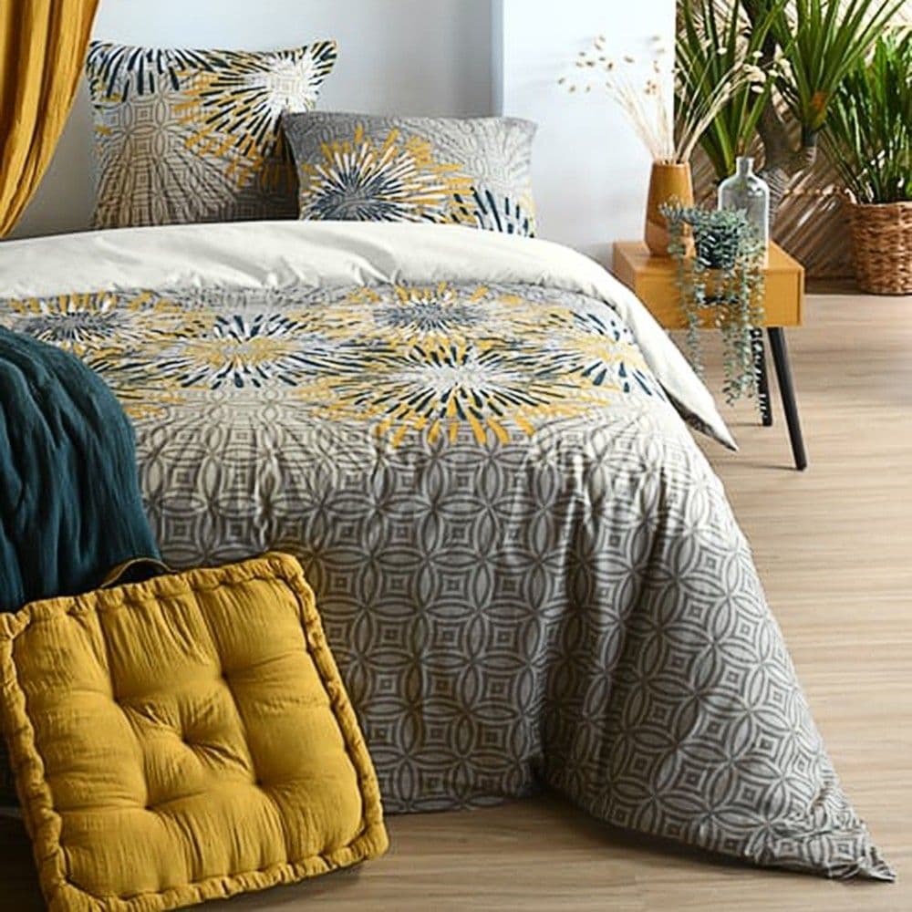 Çarçaf set, dopjo, pambuk, shumëngjyrësh , 260x240 cm;63x63 cm(x2)