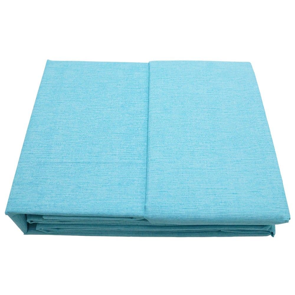 Çarçafë set HomeLife, dopjo, 20% poliester/ 80% pambuk, e kaltër, 240x240 cm; 160x190 cm; 50x80 cm (x2)