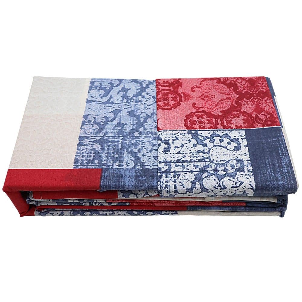 Çarçafë set HomeLife, tek, 20% poliester/ 80% pambuk, blu, 165x240 cm; 90x190 cm; 50x80 cm (x1)
