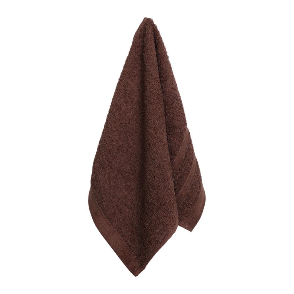 Peshqir duarsh, pambuk, kafe, 30x50 cm, 450 gr/m²