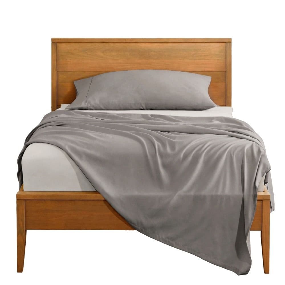 Çarçaf tek set, 100% pambuk, e bardhë/bezhë e errët, 160x240 cm; 90x200+30 cm (me llastëk); 50x75 cm