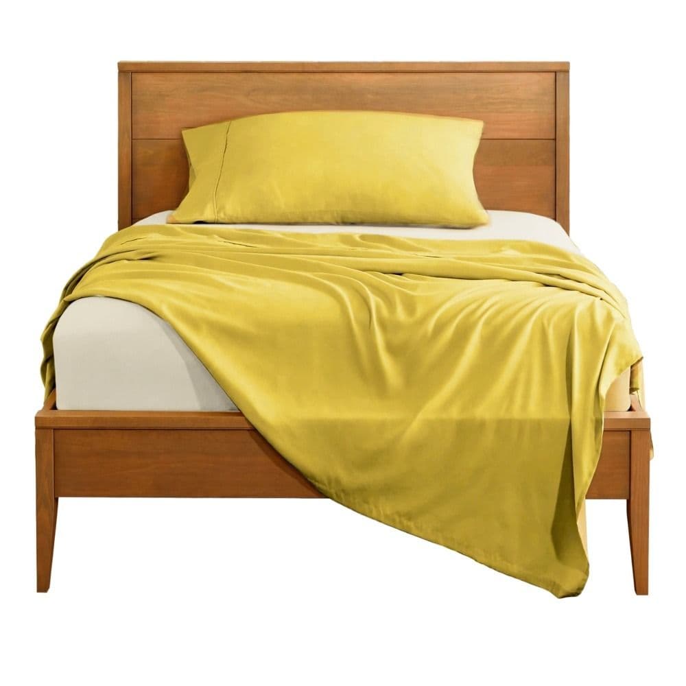 Çarçaf tek set, 100% pambuk, bezhë/portokalli, 160x240 cm; 90x200+30 cm (me llastëk); 50x75 cm