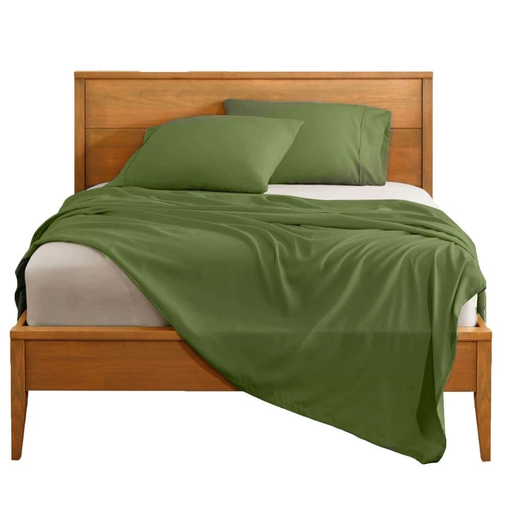 Çarçaf dopjo set, 100% pambuk, bezhë/e gjelbërt, 240x260 cm; 160x200+30 cm (me llastëk); 50x75 cm