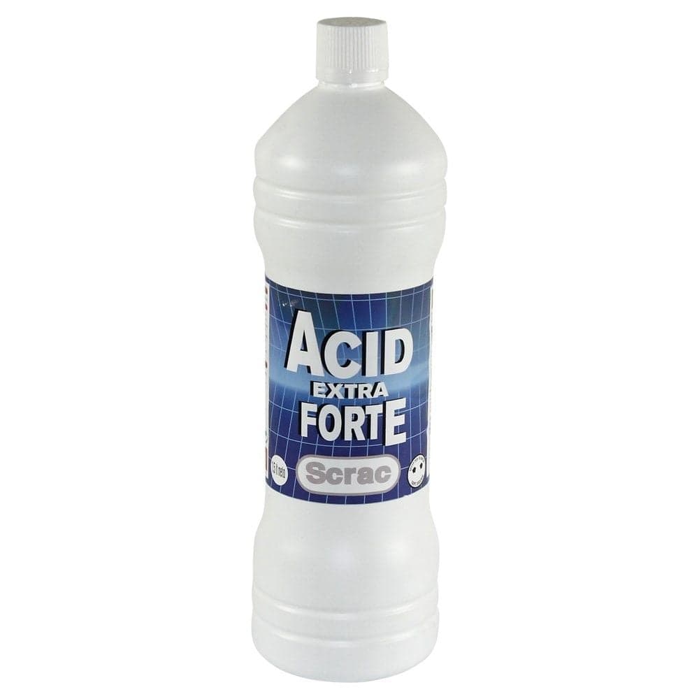 Acid pastrimi, "Scrac", 1.5 lt, për tualet, i forte, 21% klorhidrik, e bardhë, 1 copë
