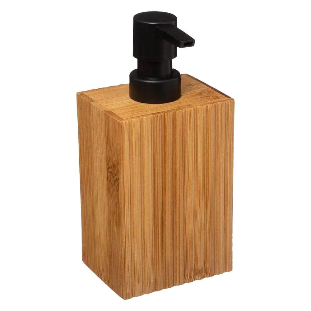 Mbajtëse sapuni i lëngshëm, Terre Inconnue, bambu, kafe /e zezë, 8.2x6.5xH17.5cm