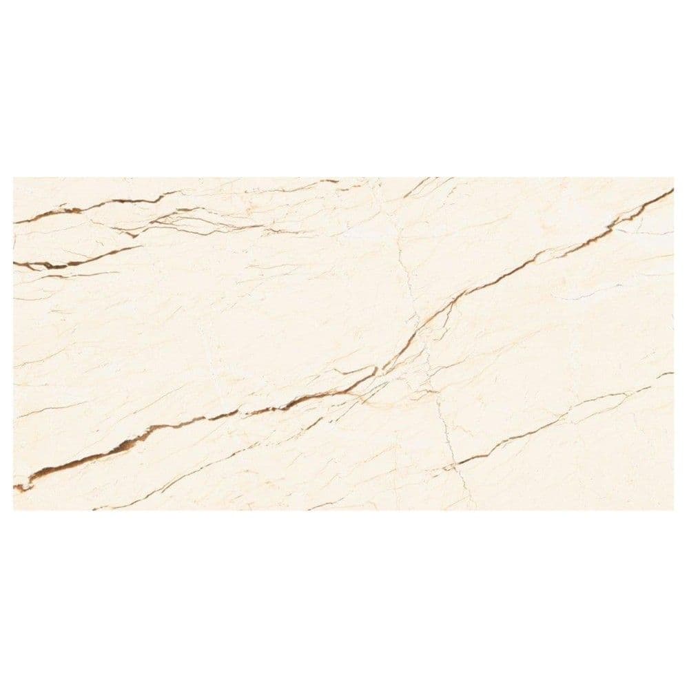 Pllakë shtrimi, Eclipse Ivory, 60x120 cm, me shkëlqim, porcelan