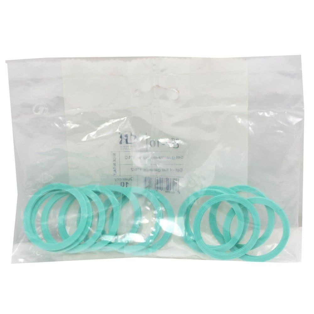 Set guarnicione I sheshtë, 10 pc, për sifonë lavapjate, gomë, jeshile, 1/1/2''