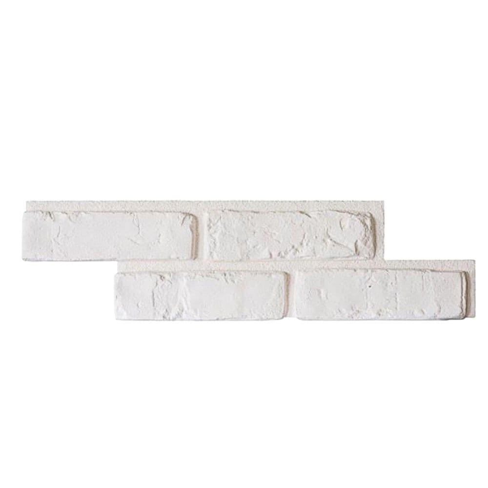 Pllakë veshje dekorative, Murro Bianco, allçi, e bardhë, 43x14x1.5 cm(1 kuti=0.48 m2)