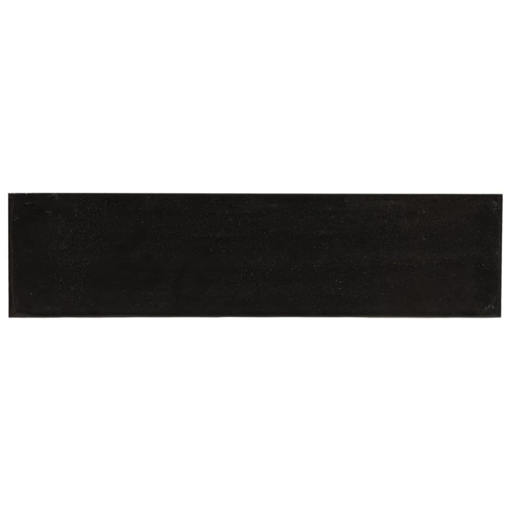 Pllakë veshje, Travel Black, porcelan, me shkëlqim, e zezë, 7.5x30 cm