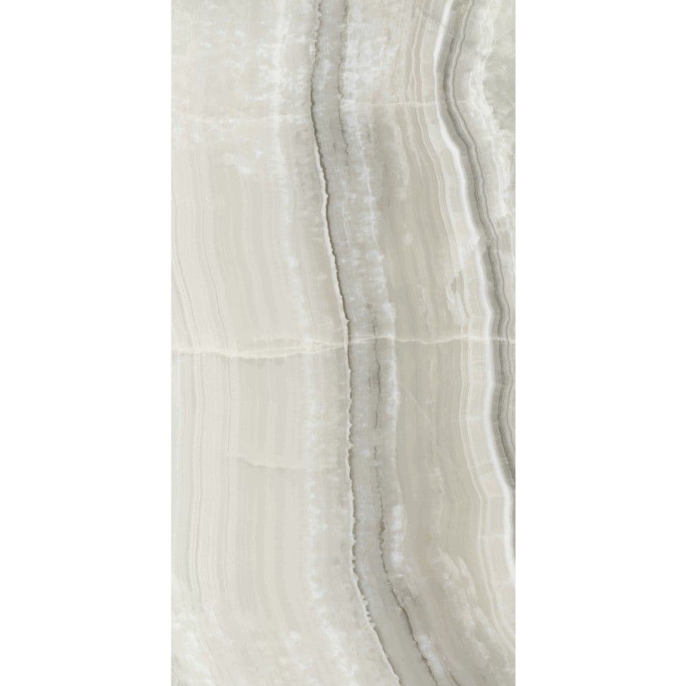 Pllakë shtrimi, Estillo ONYX, efekt mermeri, e bardh/gri, 120x280x0.9cm