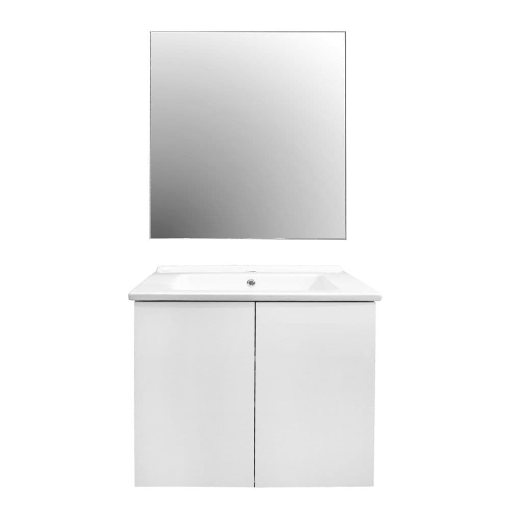 Set mobilje tualeti, Arlo, Mdf, e bardhë, 65 cm