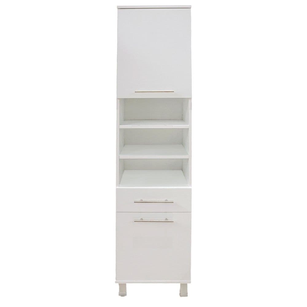 Dollap anësor ''Orman Nora'' në melaminë ngjyrë të bardhë. Përmasat, H : 180 cm, W : 40 cm, D : 35 cm, S : 16 mm