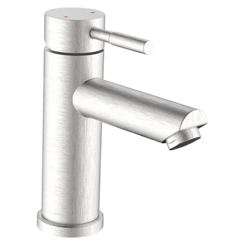 Rubinet lavamani ''Antea'' material inoks 304 ngjyrë argjend me finiture metal te fshirë, piletë Klik-Klak, lartësia, H : 17 cm