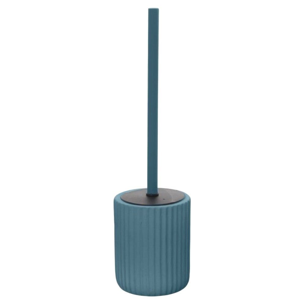 Furçe tualeti me mbajtëse ''Color'' në material qeramik ngjyrë blu. Përmasat, H : 39.5 cm, Ø : 10.8 cm