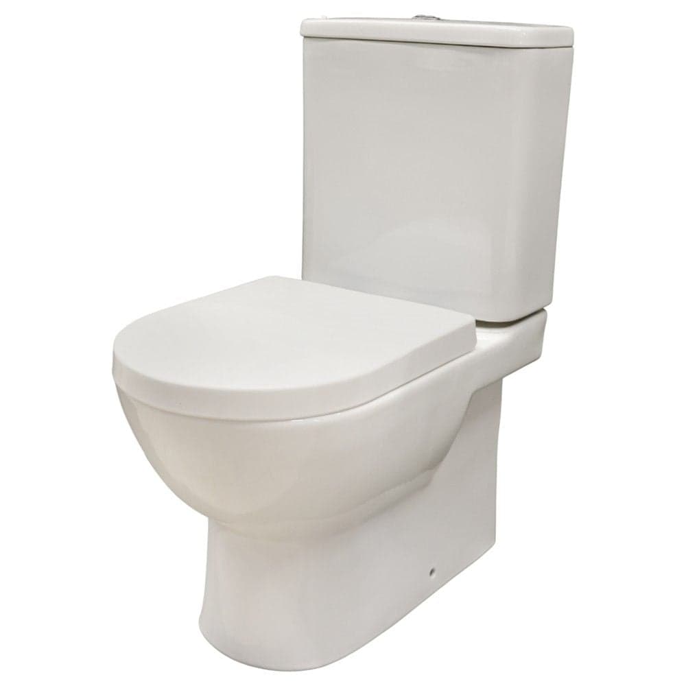 WC, Bianca, me montim në tokë, dalje anësore, porcelan, e bardhë, 64.5x36.2xH76 cm