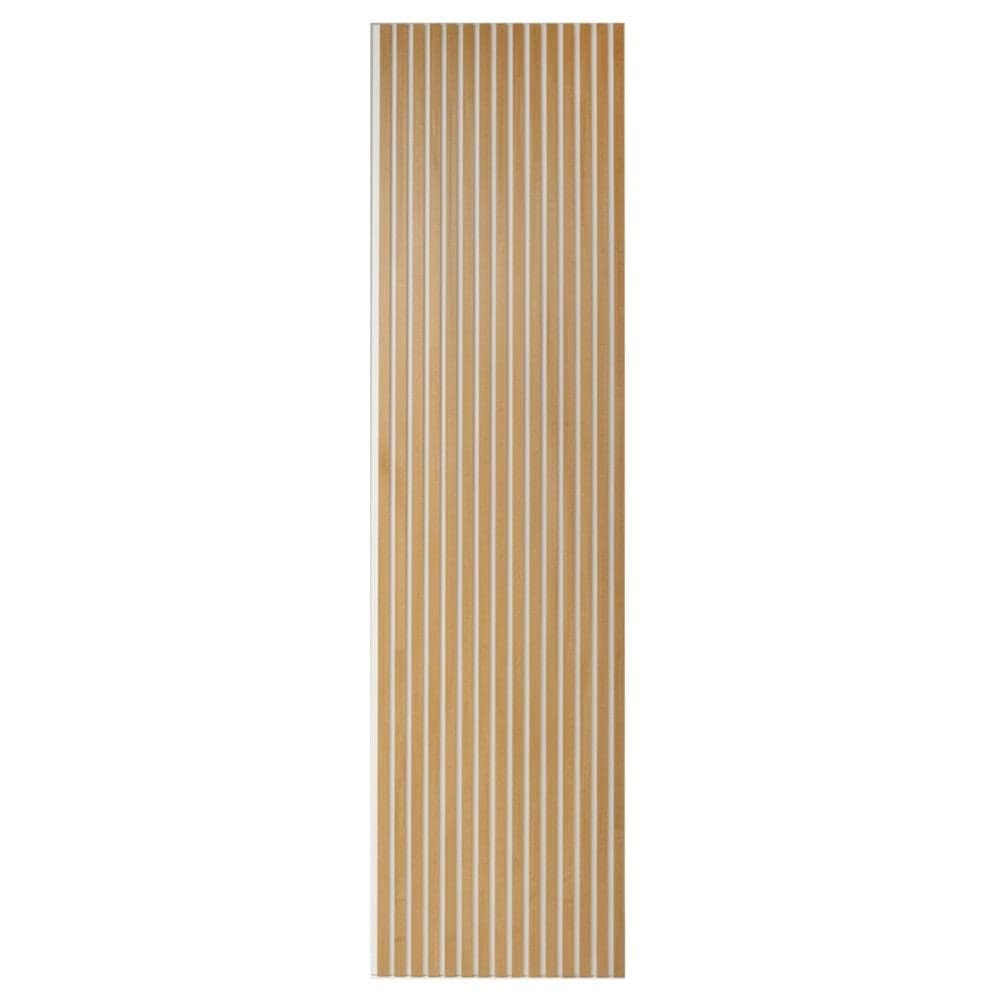 Panel dekorimi akustike, fleksible, mdf/ rimeso letër, bezhë, 260x60xH1.8 cm