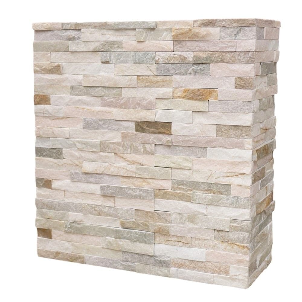 Pllakë veshje dekorative, gur natyral, bezhë, 36x10 cm (1 kuti= 0.432 m2)