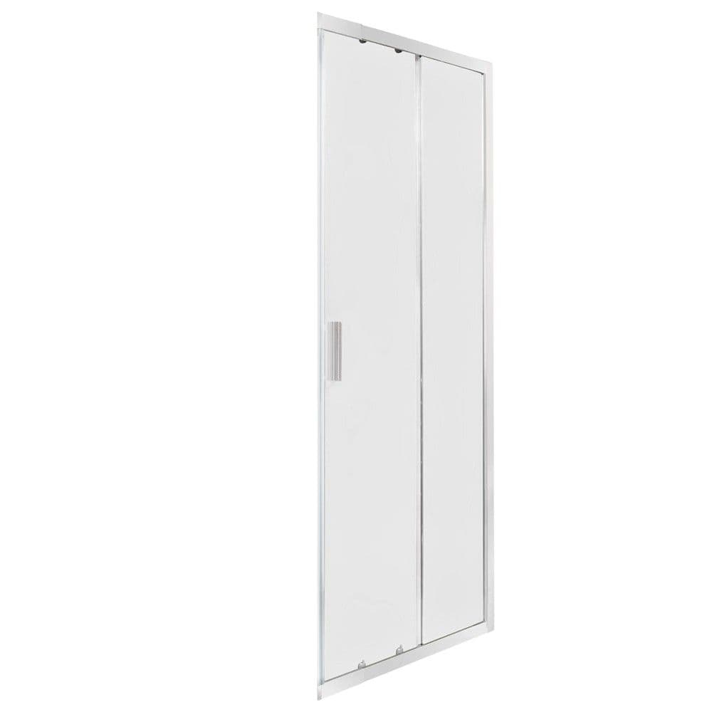 Faqe kabine dushi, plotësuese, 1/2, profile alumini, krom, xham 6mm, 120xH195 cm