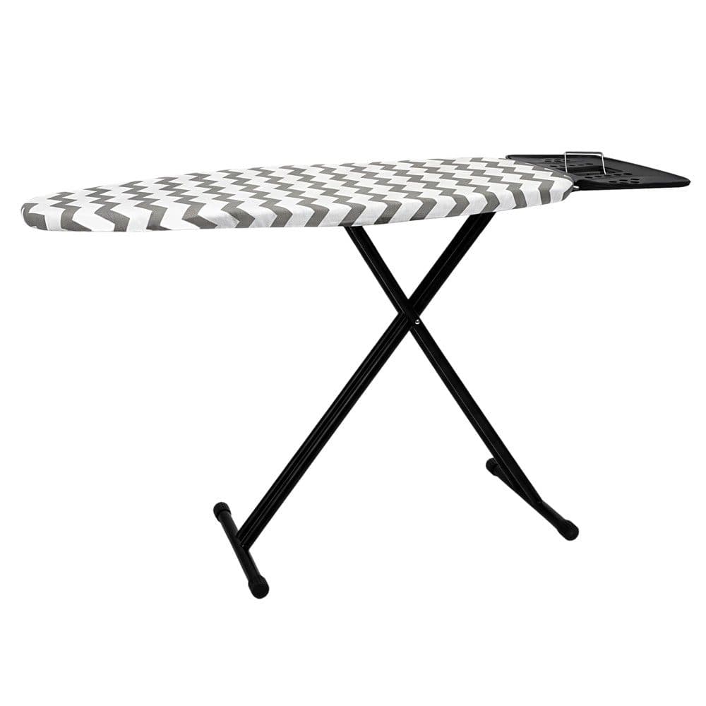 Tavolinë hekurosje, metal i lyer, e zezë, 152.5x44xH99 cm