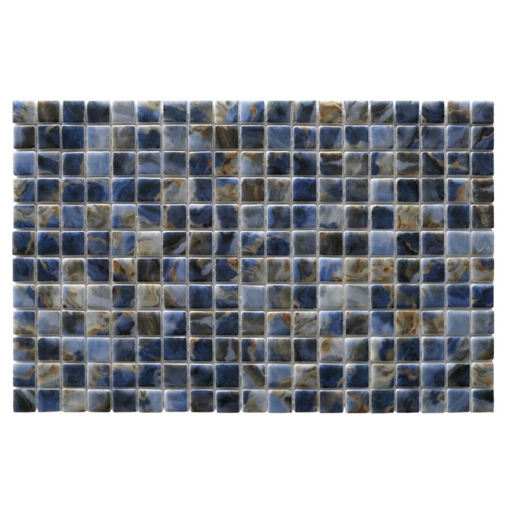 Mozaik per veshje, Monte Carlo, pllakëza 2.5x2.5 cm, xhami, 32.5x51.5 cm