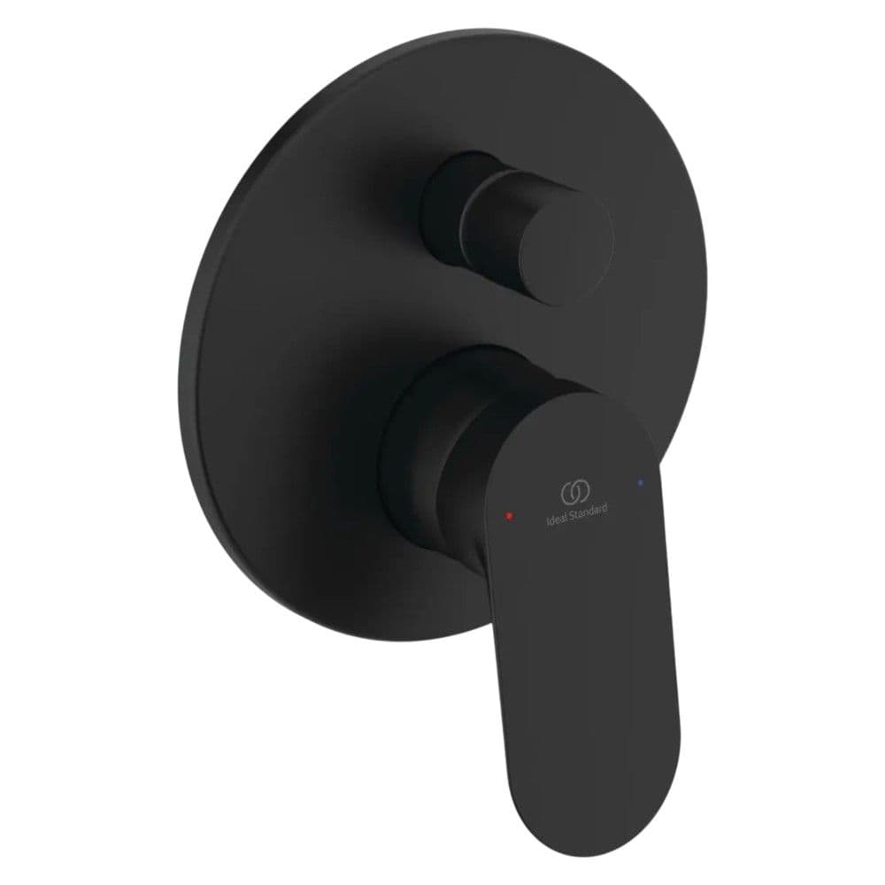 Rubinet dushi inkaso me devijator, Ideal Standart, CERALIFE, bronzi, finiturë e zezë, Dia. 16.3 cm