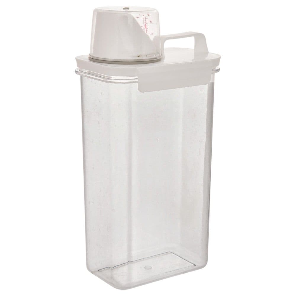 Dispenser detergjenti të lëngshëm, plastike, transparente, 2.3L, 30x15xH10 cm