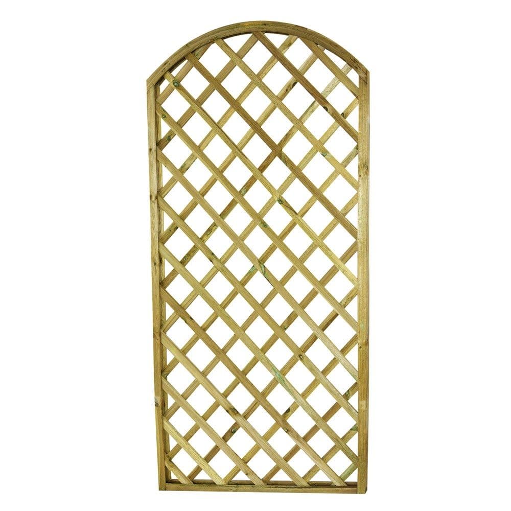 Gardh druri i trajtuar, 90x180 cm, spesori kornizës 30x30 mm, spesori ristelës 5x30 mm, kuadrati 95x95 mm, ngjyrë natyrale
