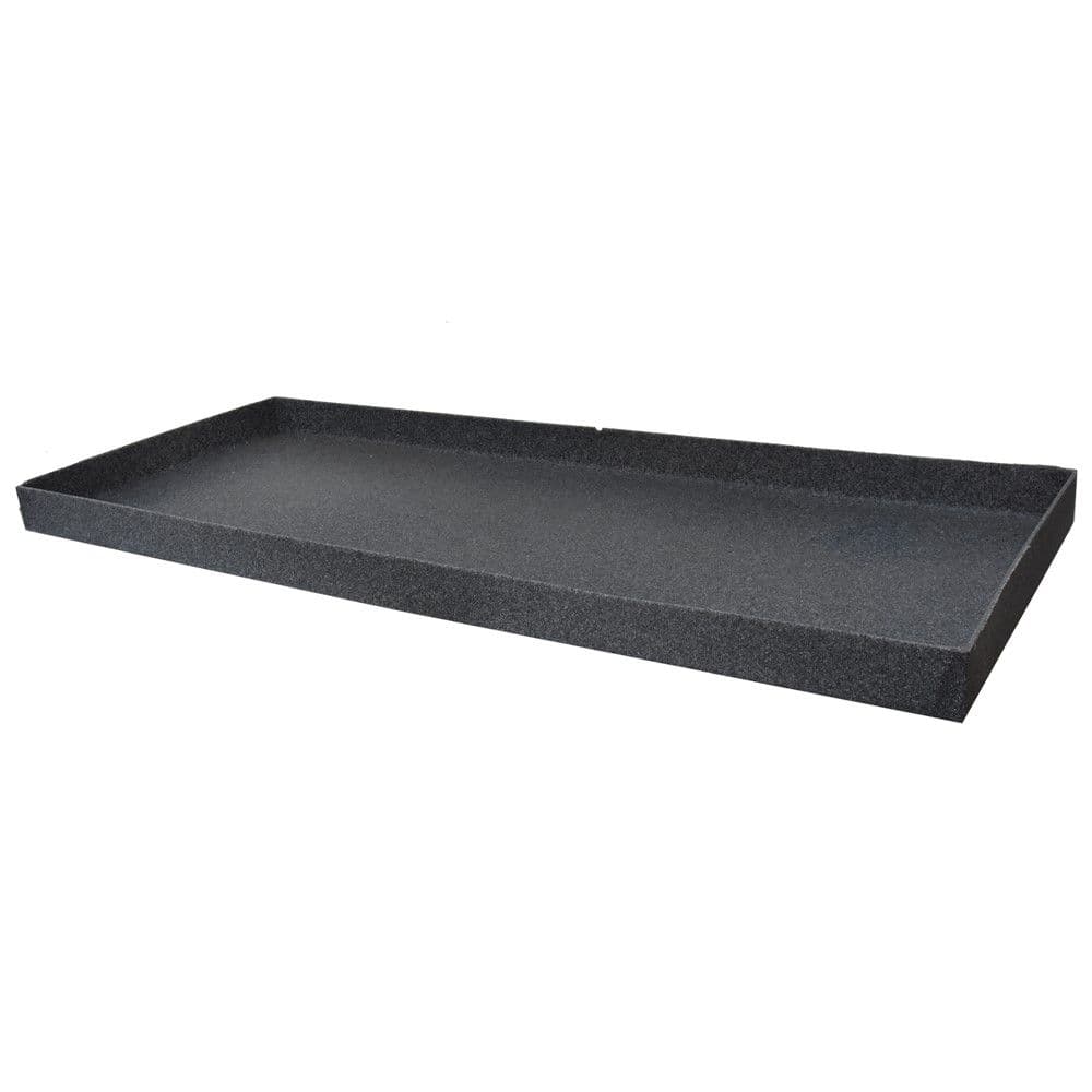 Pjatë për vazo lulesh, drejtkëndore, plastike, graniti, 100x41xH5.5 cm