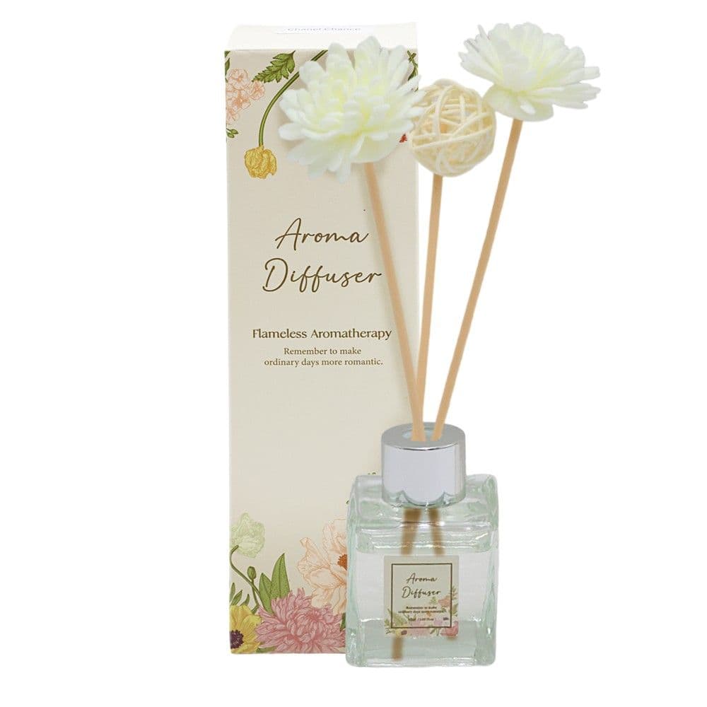Aromatik ambienti , me shkopinj, 50 ml, fresia, xham transparent