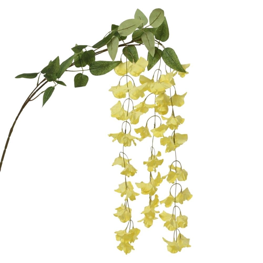 Lule artificiale, Morning Glory, poliestër, e verdhë e lehtë, 28x85xH3 cm