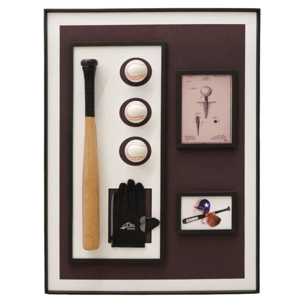 Pikturë e printuar ''Baseball'', kornizë MDF, shumëngjyrëshe, 60 x 80 cm